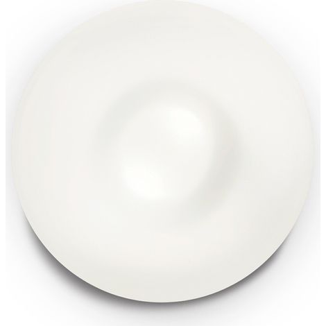 Plafoniera Moderna Glory Vetro Bianco 2 Luci E27 D40Cm (1/3)