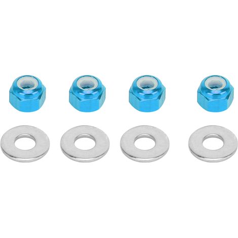 Écrou de verrouillage hexagonal pour WLtoys 1/14 144001 Voiture RC, pièce de rechange améliorée, bleu, A949-49R, fixation robuste (1/5)