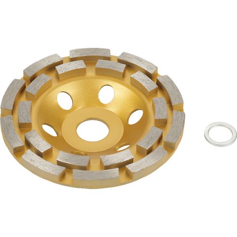Disque à segments diamantés 125 mm Jaune - Pour marbre, béton et pierre - Alésage 22,23 mm - Haute performance et refroidissement optimal (1/5)
