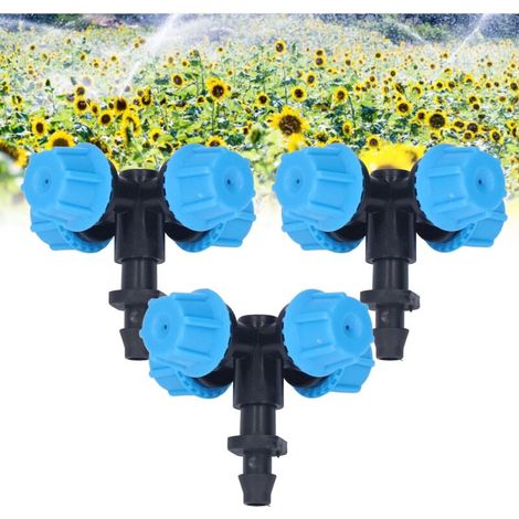 Buse d'arrosage Cross Micro pour Atomisation [Lot de 20] - Nozzle Irrigation pour Jardin, Terrasse, Lawn - Plastique, 4/7mm