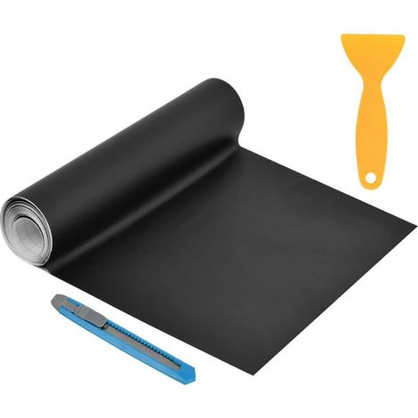 Vinylfolienrolle, 30 x 300 cm, matt schwarz, UV-beständiges PVC, für Auto, Motorrad und Smartphone (1/5)