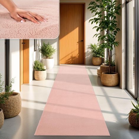 Kurzflor-Polyesterteppich, modernes Design, waschbar, geeignet für Fußbodenheizung, Wohnzimmer, 80 x 150 cm (1/5)