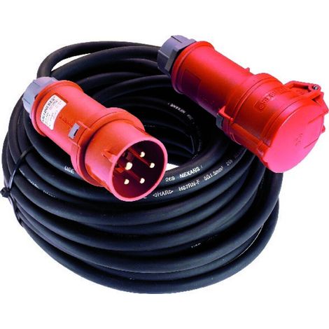 as-Schwabe CEE-Verlängerung 16A,25m H07RN-F 5G2,5, 400 V (1/2)