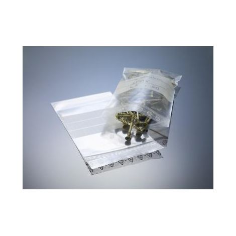 NEUTRALWARE Druckverschlussbeutel 80 x 120 mm (B x H) 50µm LDPE-Folie transparent 1.000 St./Pack.
