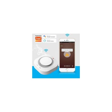 Tigrezy Alarme de fumee a domicile Detecteur de fumee Tuya Intelligent WiFi Alarme incendie Tuya (1/5)