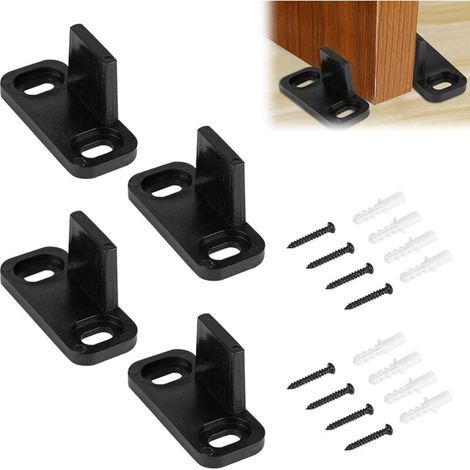 Guide Porte Coulissante, Guide Porte Galandage, Guidage au Sol Porte, Guide Porte Coulissante Sol Multifunctiona, Guide Porte Galandage, avec Vis et Tube D'expansion (1/4)