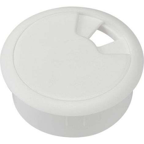 Passe-câbles WP80WT 452678 pour plan de travail ABS blanc 1 pc(s) (1/2)