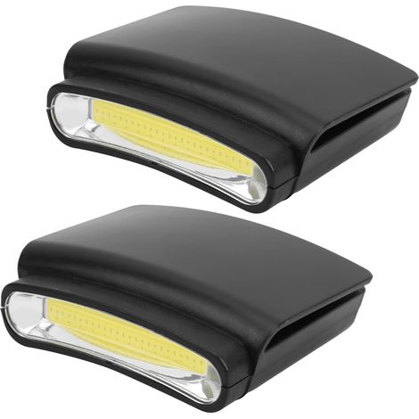 Lampe frontale LED clip casquette portable lampe chapeau mini lumière extérieur pêche (1/5)