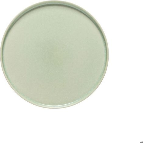 6 pièces assiettes rondes Ø 26,9 cm, vert émeraude, céramique artisanale, service table intérieur et extérieur