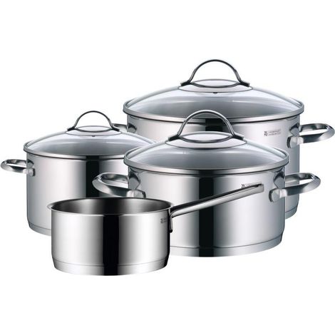 WMF Provence Plus batería de cocina plateada 4 piezas