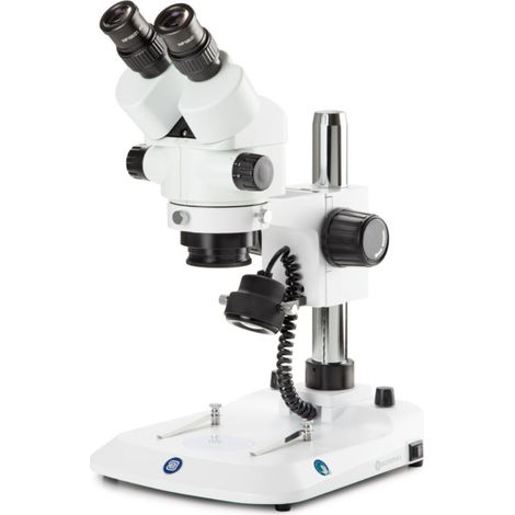 Stéréomicroscope binoculaire StereoBlue -  0,7x à 4,5x - Statif à colonne