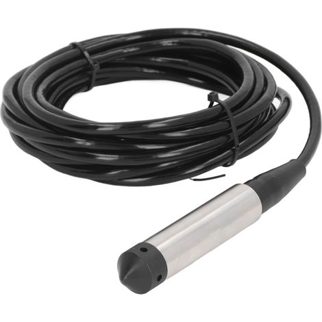 Capteur de niveau de liquide de type jetable, sonde en acier inoxydable, transmetteur d'eau intégré, DC 12-30V 4-20mA 0-2m / 0-6,6 pieds (1/5)