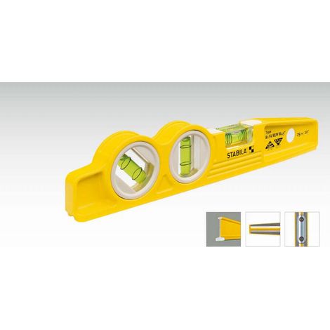 STABILA Type 81 SV REM Torpedo W45 25 cm, Spirit Level