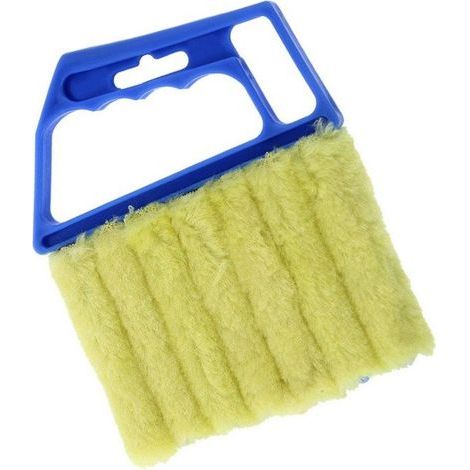 Brosse nettoyage – Anti-peluche, multi-usages – pour stores, voilages, clims – bleu (1/5)