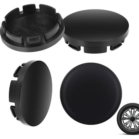 4 Pièces Enjoliveurs De Moyeu Universels Cache-Moyeu En Plastique Compatible Avec Jantes Alliage (Diamètre Extérieur 56Mm, Intérieur 51Mm) Noi (1/5)