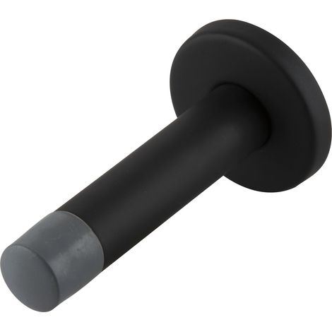 SOLIDO Wandtürpuffer - ø 20 mm, mit Gummikappe, Türpuffer Gesamtlänge 10 cm, schwarz