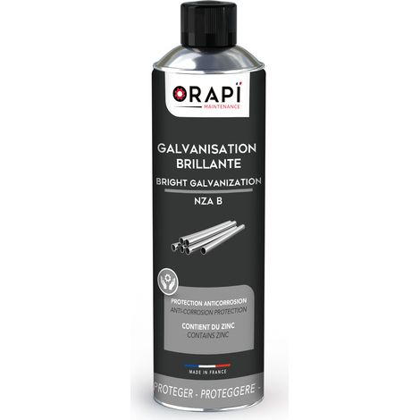Galvanisation et peintures NZA BRILLANT protection anticorrosion - Aérosol 650 ml - ORAPI - 4706A4