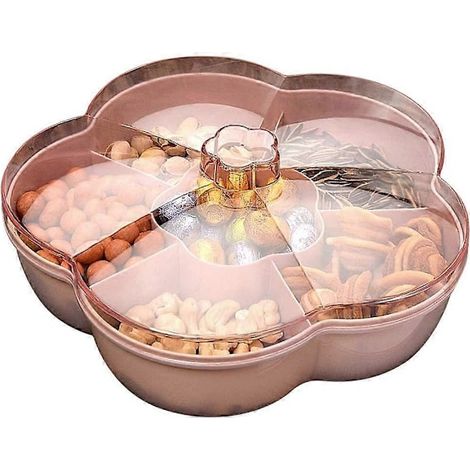 Boîte de rangement avec couvercle, rose, pour les fruits, pour l'organisation de la maison dans la cuisine et sur le plan de travail.-AquaForge (1/5)