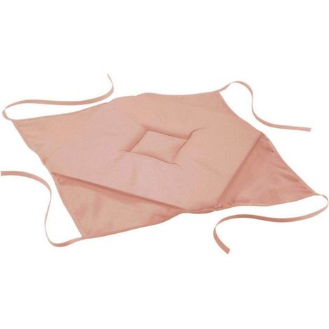 Galette de Chaise "Essentiel" 36x36cm Rose Poudré (1/2)