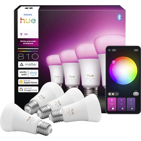 Philips LED-Leuchtmittel 929003853407 EEK: D (A - G) Hue White & Col. Amb. E27 (1/5)