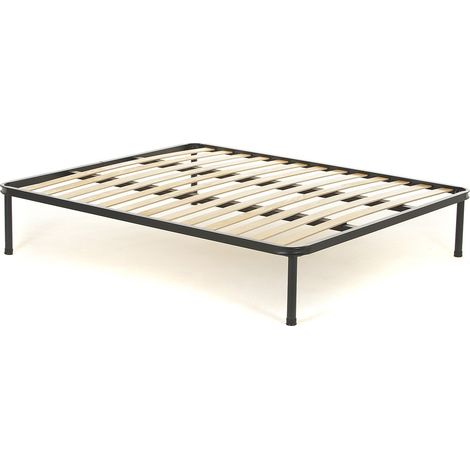 Materassimemory.eu - Rete Matrimoniale con doghe in faggio e Telaio in Ferro Misura 160x190 Altezza Rete 35cm - doghe letto in faggio