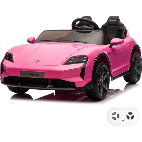 Porsche Taycan Turbo S Elektro Kinderauto 24V (2-Sitzer) - Rosa