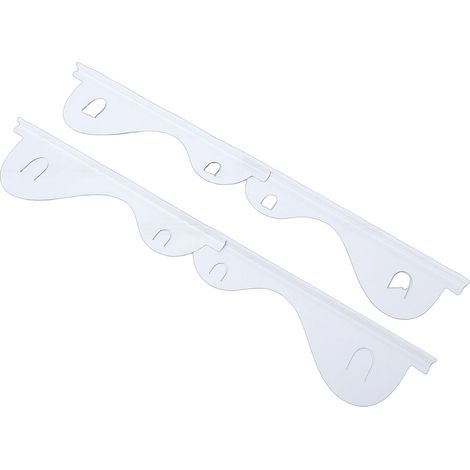 Cale-plaques de cuisson en acier inoxydable, réglables de 13,78 à 27,36 pouces, faciles à nettoyer, pour plans de travail de cuisine, blanches. (1/5)