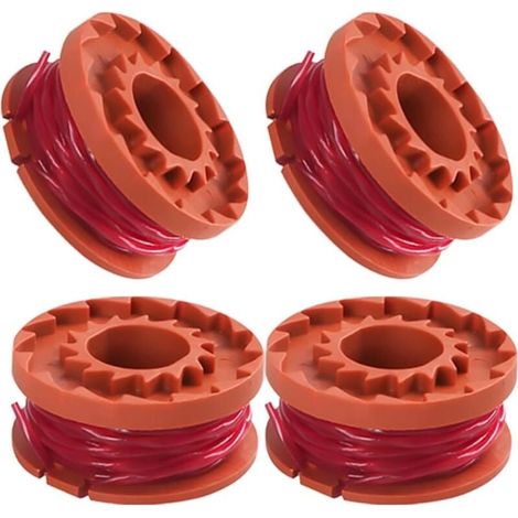 4 rouleaux. Ø 1.65 mm 3 m. compatible avec les tondeuses à gazon worx 20v wg180 / wg163 / wg175. bobine de rechange
