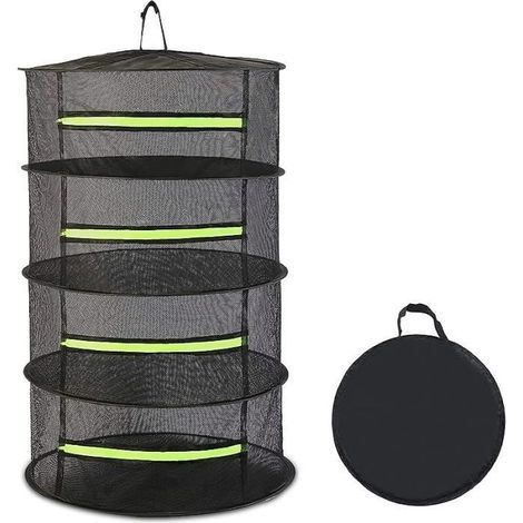 4 Hanging Dried Herb Racks, Suspended Drying Basket for Herbs, Vegetables, Plants
