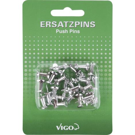 Vigo Pins für Pinn- und Magnettafeln 25er Pack, chrom Magnettafel & Pinnwand