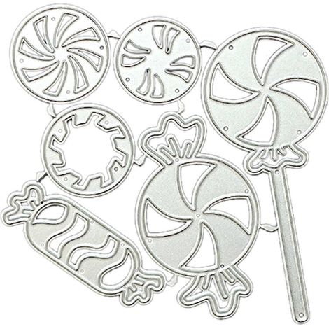 Stanzformen für Lollipop-Bonbons, Scrapbooking, Kartenprägung, DIY-Fotoalbum-Vorlage