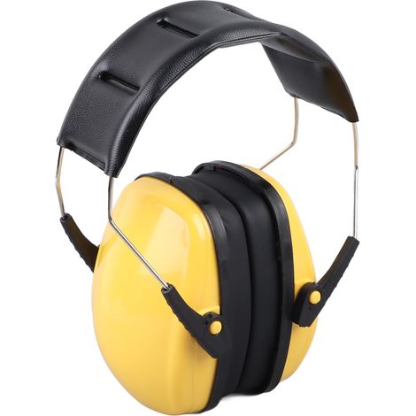 Protège-oreilles bébé anti-bruit jaune, casque pliable réglable pour nourrisson, réduction efficace du bruit (1/5)