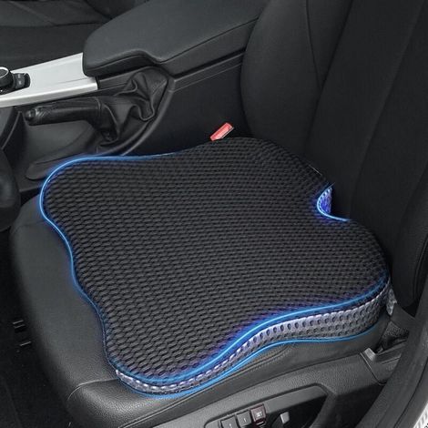 Car seat cushion, wedge cushion, seat cushion for car seat cushion, car seat wedge cushion for car, driver's seat cushion for car, memory foam car seat cushion (black) MUMU