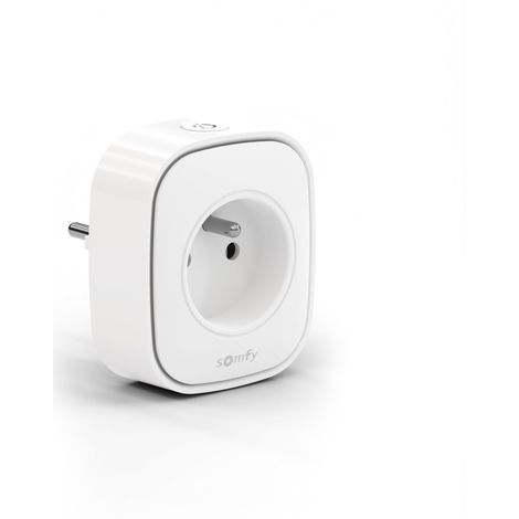 Somfy 1871215 - Presa collegata Zigbee Sensore di consumo elettrico Migliora la portata radio Router per dispositivi Zigbee Compatibile TaHoma switch Uso interno (1/2)