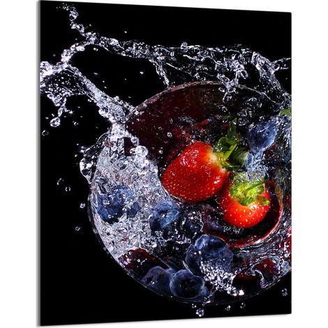 Glasschneidebrett 40x52 Erdbeeren (1/5)
