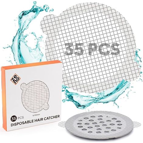 Disposable Shower Hair Catcher - Adhesive Mesh - Anti-Clog (1/5)