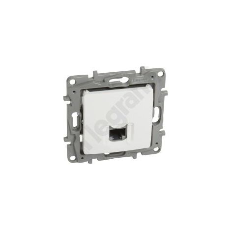 Toma única RJ45 CAT 5 UTP blanca NILOE