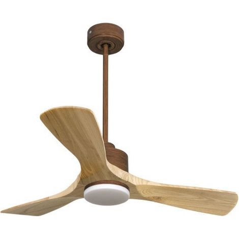 Modulo de KlassFan Super déstratificateur d'air marron Led pales bois clair,thermostat,10 à 15 m² KLDC2SlimP642SWL1WoSlim (1/5)