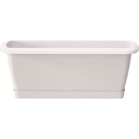 Balkonbox mit Sockel respana SET - weiß - PP-ISE600PB (1/2)