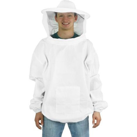 Combinaison d'apiculteur (blanche), combinaison anti-guêpes, veste d'apiculteur professionnelle, pour la prévention des piqûres d'abeilles (1/5)