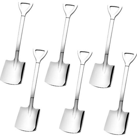 Lot de 6 cuillères en acier inoxydable, design créatif, pour desserts, fruits, pastèque et autres préparations maison (1/5)