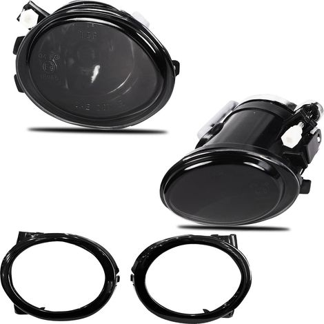 Feux anti-brouillard compatibles avec Série 3(HB/SDN/WGN)(E46) 2001-2005/Série 3 (CPE/CONV)(E46) 2001-2006/Série 5(E39) 2001-2004 Une paire de feux antibrouillard (lentille fumée) (1/5)
