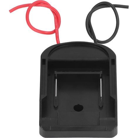 Fafeicy Batterieadapter-Konverter-Dock, 14AWG 10A mit Schalter für DIY 14,4 bis 60V, 14AWG schwarzer und roter Drahtquerschnitt, Silikonkabellänge, Licht (1/5)