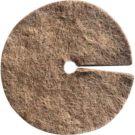 Anneau de paillis en Fiber de coco, 11.81 pouces, tapis de protection d'arbre, couverture végétale pour pépinières, jardins, balcons, bureaux (1/5)