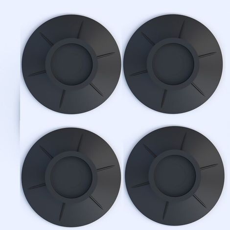 4 Pièces Tapis Anti Vibration Machine Laver. Lave Linge Anti Vibration. Coussinets Pieds de Machine Laver. Sèche Linge Caoutchouc Coussinets. pour Lave Linge Sèche Linge Anti Vibrant (noir) (1/5)