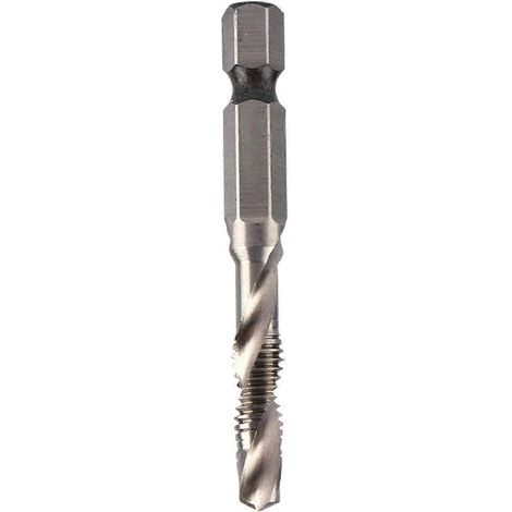 Foret et taraud coniques M6 HSS à queue hexagonale de 1/4" - Pièce pour outil électrique (1/5)