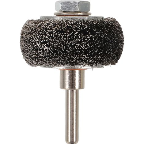 Lot de 4 brosses métalliques à haute vitesse en acier - Brosse rotative en acier avec tige pour polisseuse de pneus de voiture - Pièces de meulage pour la restauration de surfaces (1/5)