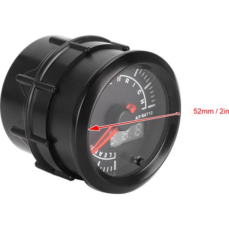 Manomètre de rapport air-carburant haute vitesse 2 pouces (52 mm) à 7 couleurs pour modification automobile (1/5)