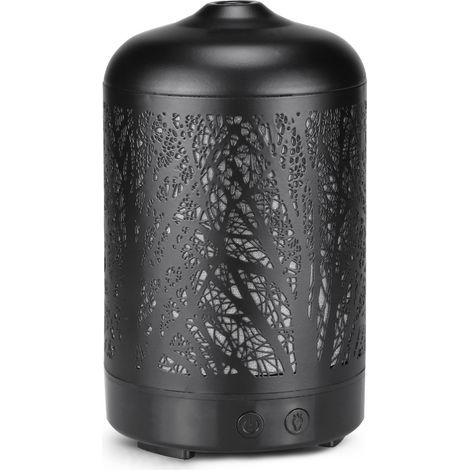 Diffuseur Huiles Essentielles 100ml Humidificateur d'air Ultrasonique Brume Fraîche Arôme Parfum Electrique avec 7-Couleurs Changeantes Arrêt Automatique pour Chambre/Salon/Spa/Yoga/Massage (1/5)