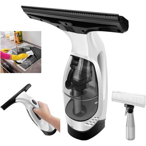1 Aspirateur De Fenêtre, Raclette 28 Cm, Batterie 2200 Mah, Pour Douche, Miroir, Vitre